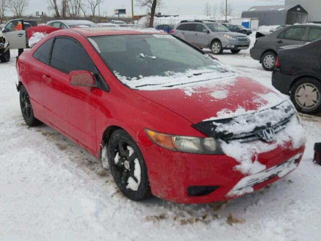 2HGFG12856H014027 - 2006 HONDA CIVIC EX წითელი ფოტო 1