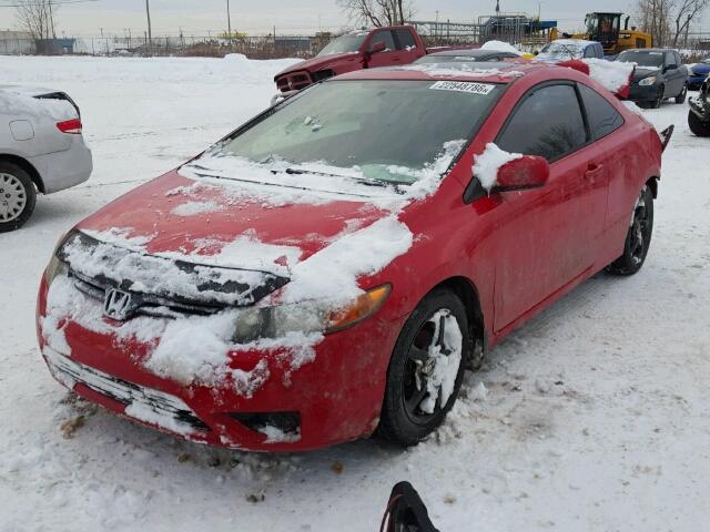 2HGFG12856H014027 - 2006 HONDA CIVIC EX წითელი ფოტო 2