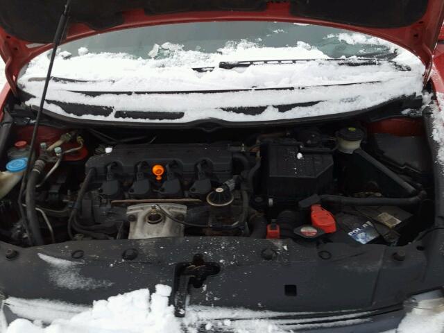 2HGFG12856H014027 - 2006 HONDA CIVIC EX წითელი ფოტო 7