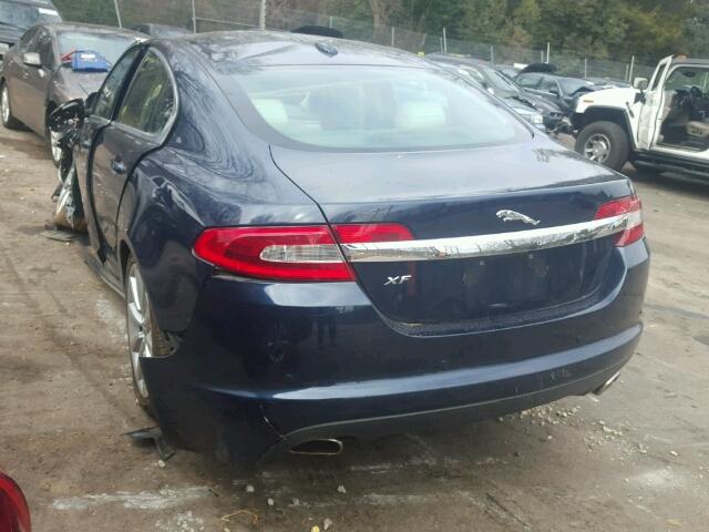 SAJWA0GB1ALR65112 - 2010 JAGUAR XF PREMIUM BLUE photo 3