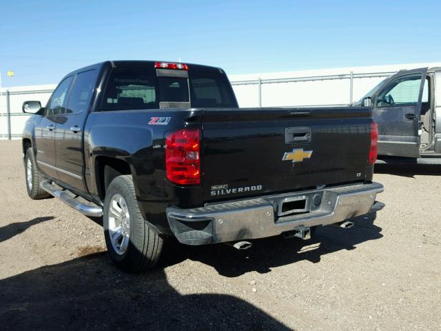 3GCUKRECXEG567371 - 2014 CHEVROLET SILVERADO BLACK photo 3