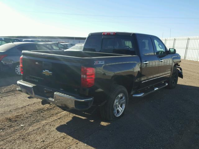 3GCUKRECXEG567371 - 2014 CHEVROLET SILVERADO BLACK photo 4