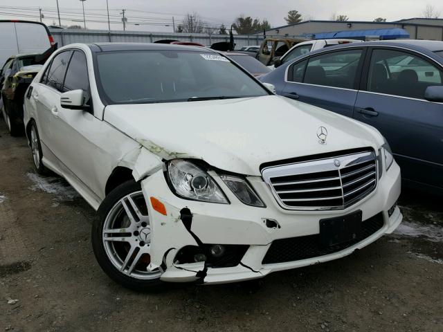 WDDHF7CB1AA025207 - 2010 MERCEDES-BENZ E 550 WHITE photo 9