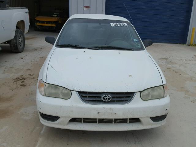 1NXBR12E62Z587017 - 2002 TOYOTA COROLLA CE WHITE photo 9