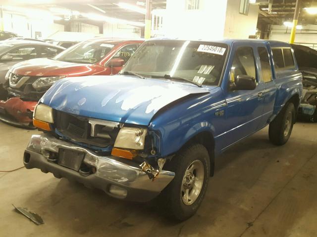 1FTZR15V8YPA51000 - 2000 FORD RANGER SUP BLUE photo 2