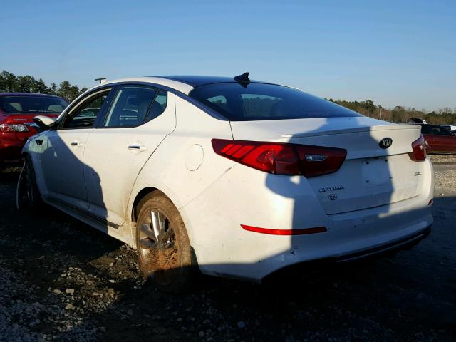 5XXGR4A62FG462226 - 2015 KIA OPTIMA SX WHITE photo 3