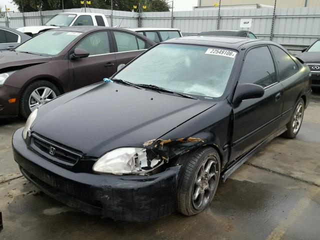 1HGEJ8244WL043234 - 1998 HONDA CIVIC EX BLACK photo 2