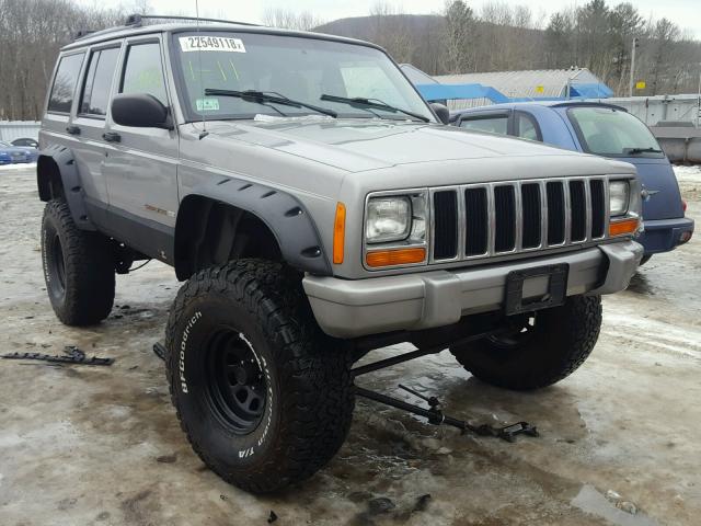 1J4FF68S9YL204074 - 2000 JEEP CHEROKEE L GRAY photo 1