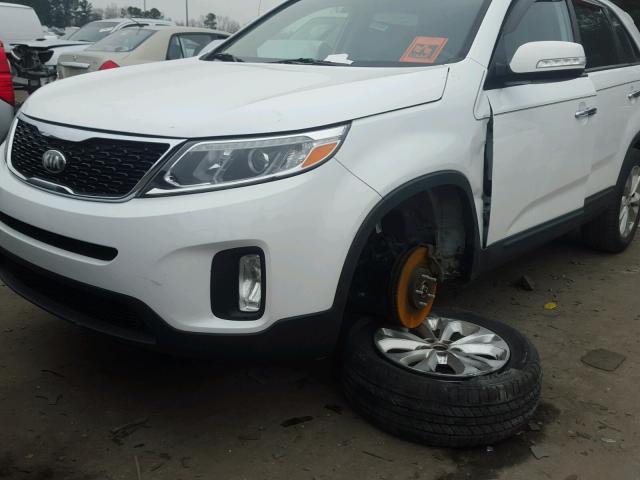 5XYKU4A71EG464058 - 2014 KIA SORENTO EX WHITE photo 9