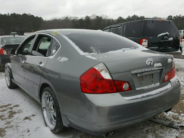 JNKBY01E27M403930 - 2007 INFINITI M45 BASE GRAY photo 3