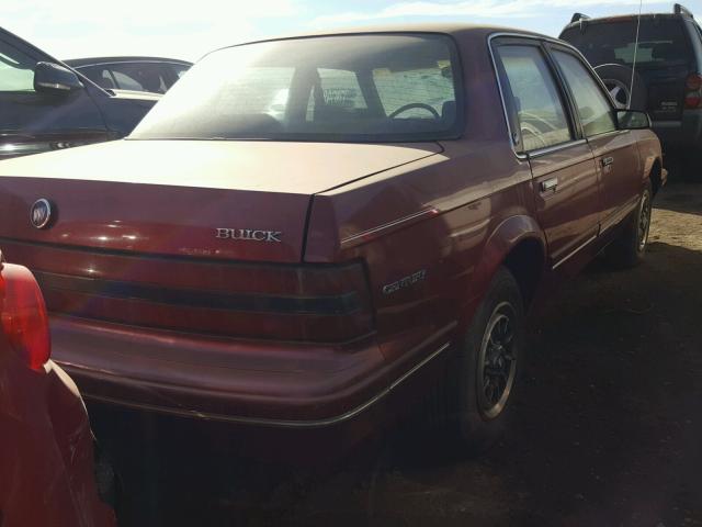 3G4AG55N2PS612183 - 1993 BUICK CENTURY SP BURGUNDY photo 4