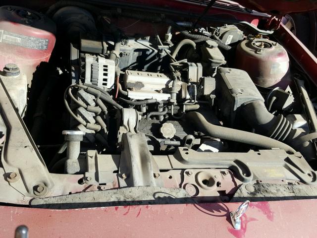 3G4AG55N2PS612183 - 1993 BUICK CENTURY SP BURGUNDY photo 7