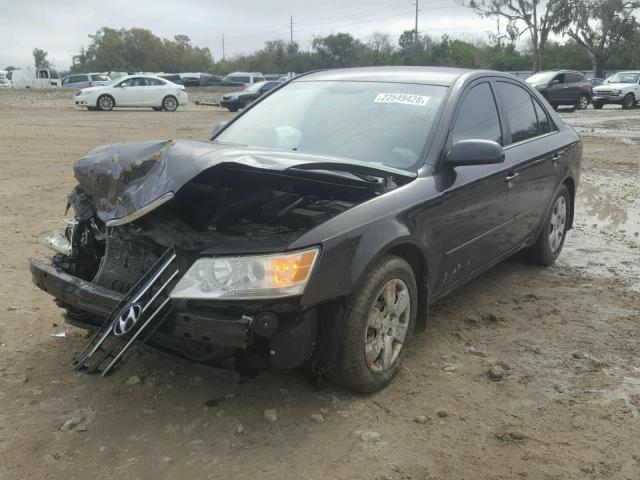 5NPET46CX9H550554 - 2009 HYUNDAI SONATA GLS CHARCOAL photo 2