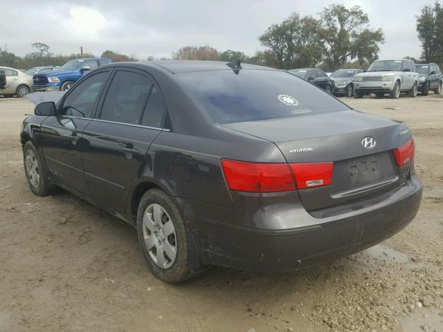 5NPET46CX9H550554 - 2009 HYUNDAI SONATA GLS CHARCOAL photo 3