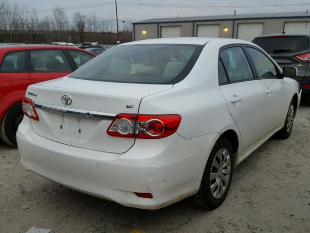 2T1BU4EEXCC906711 - 2012 TOYOTA COROLLA BA WHITE photo 4