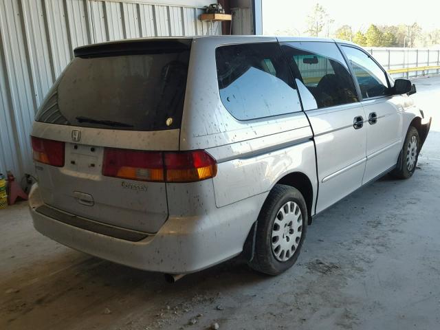 5FNRL18504B090343 - 2004 HONDA ODYSSEY LX SILVER photo 4