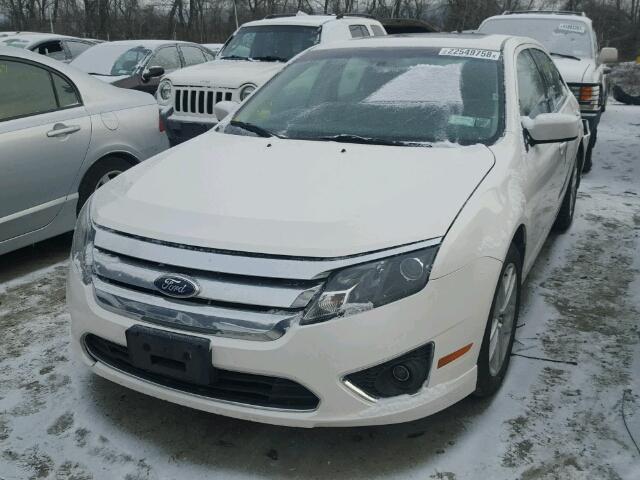 3FAHP0JG8AR285290 - 2010 FORD FUSION SEL WHITE photo 2