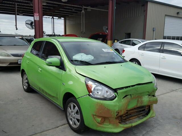 ML32A4HJ0FH010468 - 2015 MITSUBISHI MIRAGE ES GREEN photo 1