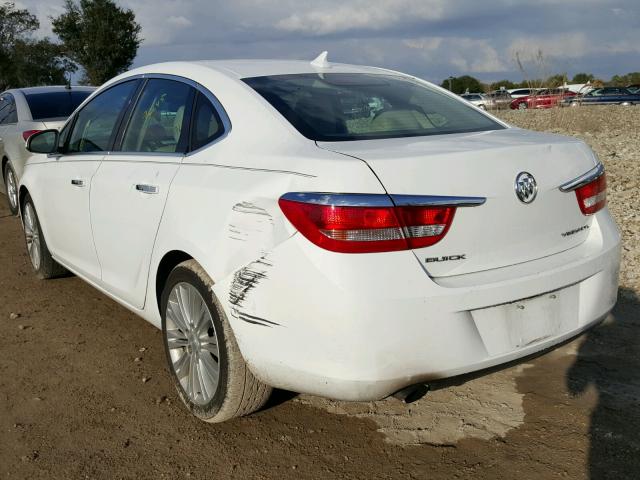 1G4PP5SK8D4256418 - 2013 BUICK VERANO WHITE photo 3