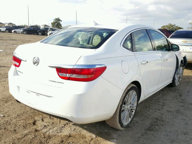 1G4PP5SK8D4256418 - 2013 BUICK VERANO WHITE photo 4