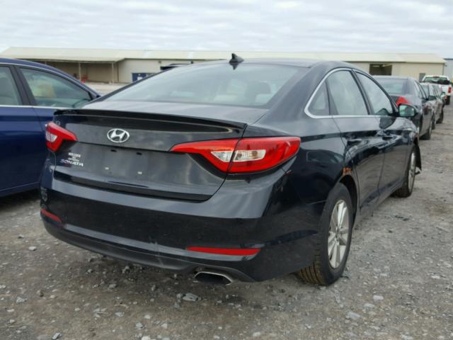 5NPE24AF4GH278083 - 2016 HYUNDAI SONATA SE BLACK photo 4