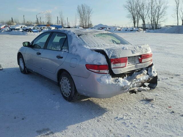 1HGCM56123A807814 - 2003 HONDA ACCORD DX SILVER photo 3