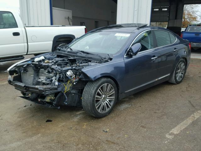 KNALN4D75F5194403 - 2015 KIA CADENZA PR BLUE photo 2