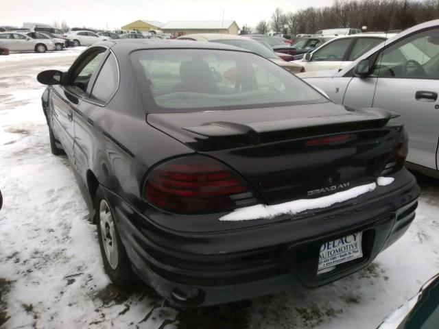 1G2NE12T9YM740580 - 2000 PONTIAC GRAND AM S BLACK photo 3