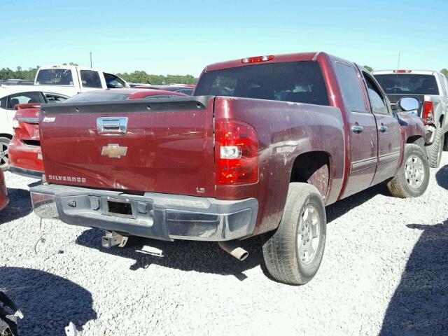 3GCEC13CX9G210493 - 2009 CHEVROLET SILVERADO MAROON photo 4