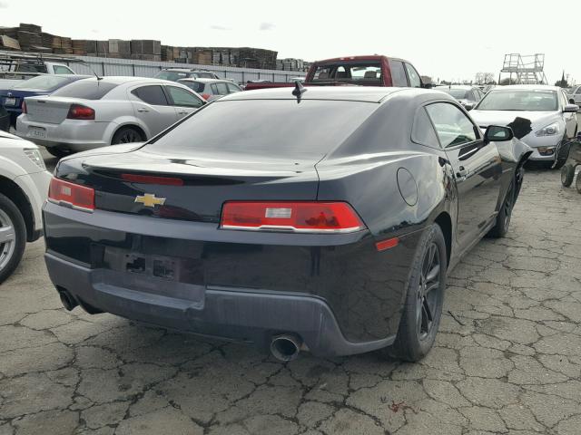 2G1FD1E36F9111649 - 2015 CHEVROLET CAMARO LT BLACK photo 4