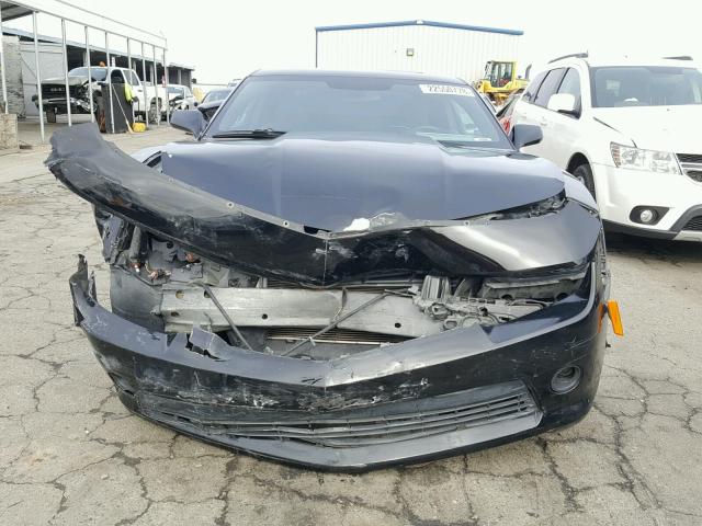 2G1FD1E36F9111649 - 2015 CHEVROLET CAMARO LT BLACK photo 9