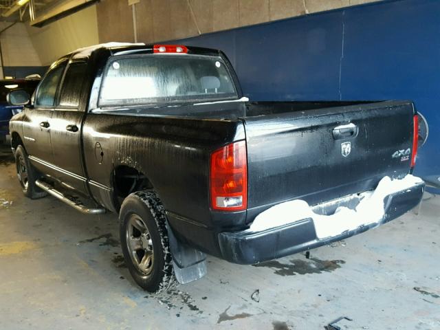 1D7HU18D45S286957 - 2005 DODGE RAM 1500 S BLACK photo 3