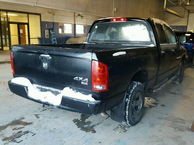 1D7HU18D45S286957 - 2005 DODGE RAM 1500 S BLACK photo 4