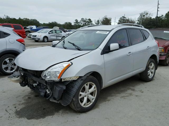 JN8AS58T58W000857 - 2008 NISSAN ROGUE S SILVER photo 2