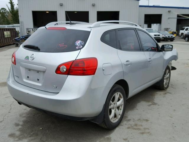 JN8AS58T58W000857 - 2008 NISSAN ROGUE S SILVER photo 4