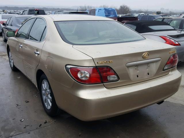 JTHBF30G820048661 - 2002 LEXUS ES 300 BEIGE photo 3