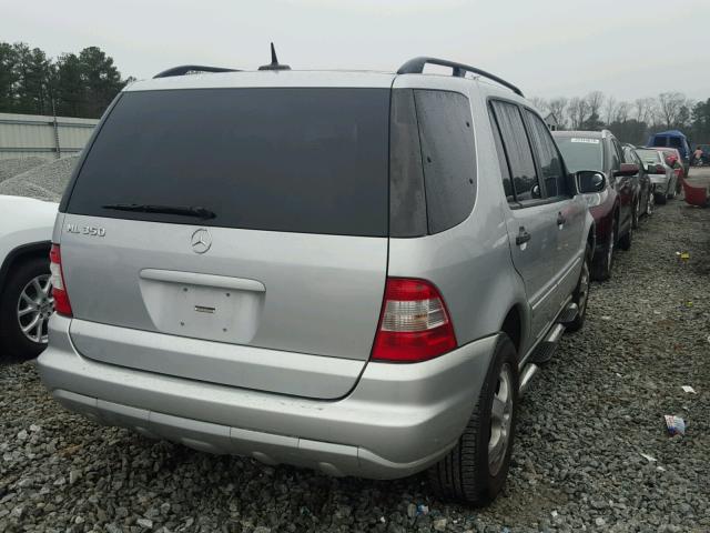 4JGAB57E63A444877 - 2003 MERCEDES-BENZ ML 350 SILVER photo 4