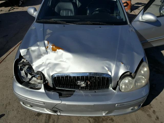 KMHWF35H22A617577 - 2002 HYUNDAI SONATA GLS SILVER photo 7