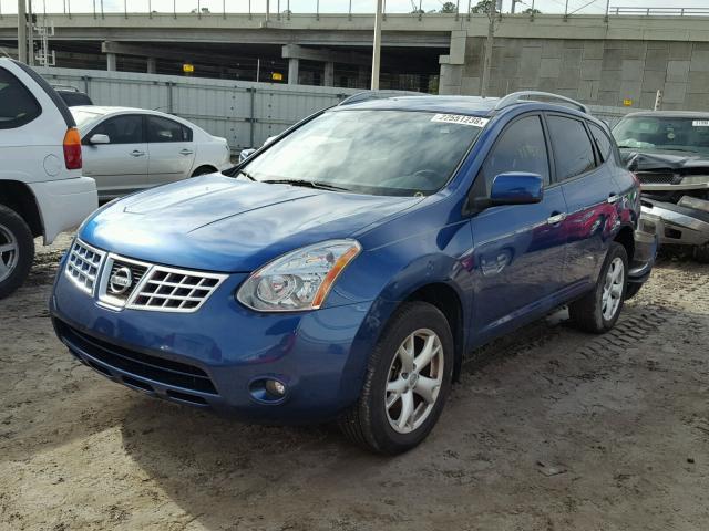 JN8AS5MT3AW001002 - 2010 NISSAN ROGUE S BLUE photo 2