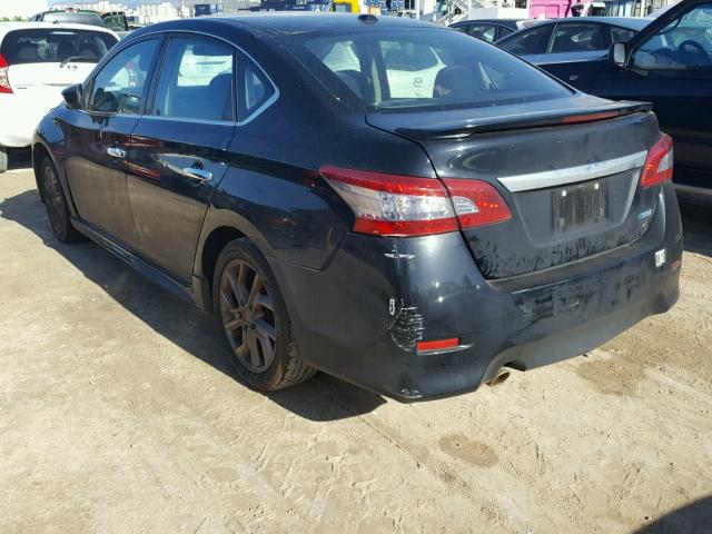 3N1AB7APXDL665048 - 2013 NISSAN SENTRA S BLACK photo 3