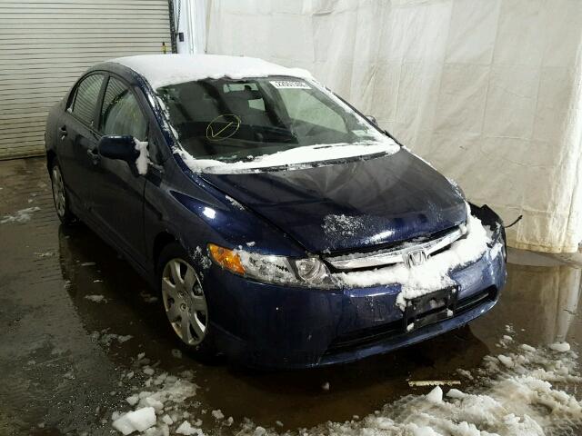 1HGFA16597L049241 - 2007 HONDA CIVIC LX BLUE photo 1