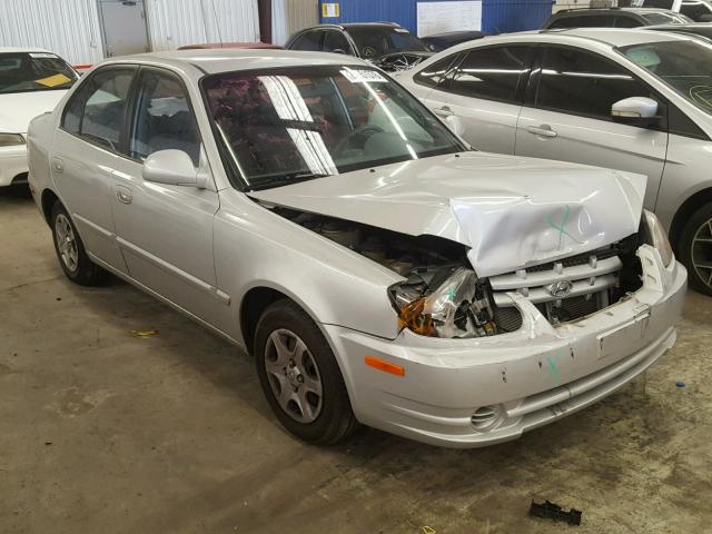 KMHCG45C03U486353 - 2003 HYUNDAI ACCENT GL SILVER photo 1