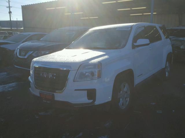 2GKFLSEK3G6207205 - 2016 GMC TERRAIN SL WHITE photo 2