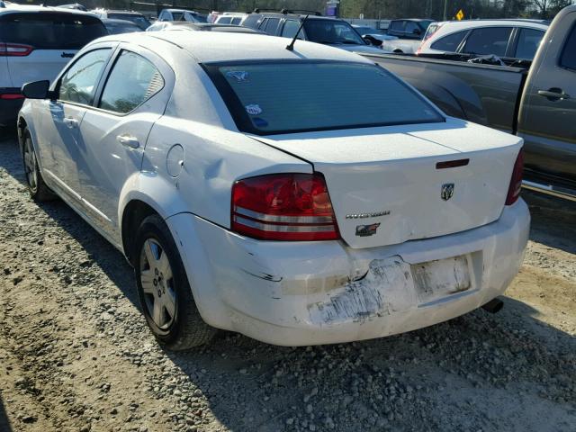 1B3LC46K08N576093 - 2008 DODGE AVENGER SE WHITE photo 3