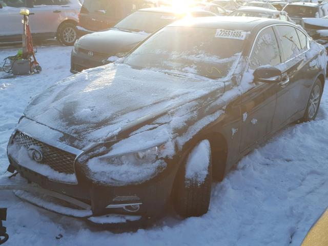 JN1BV7AR6FM390851 - 2015 INFINITI Q50 BASE Чорний фото 2