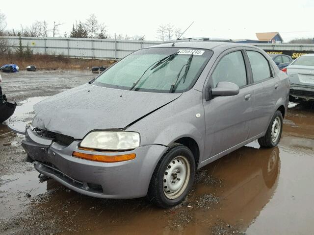 KL1TD566X6B533715 - 2006 CHEVROLET AVEO BASE ვერცხლისფერი ფოტო 2