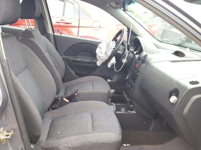 KL1TD566X6B533715 - 2006 CHEVROLET AVEO BASE ვერცხლისფერი ფოტო 5