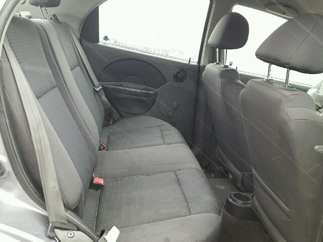 KL1TD566X6B533715 - 2006 CHEVROLET AVEO BASE ვერცხლისფერი ფოტო 6