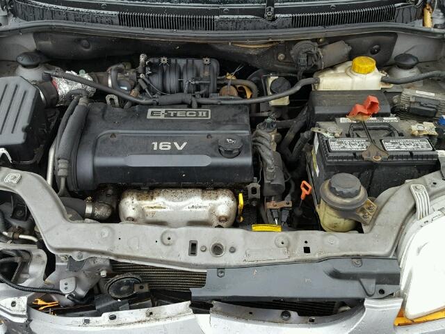 KL1TD566X6B533715 - 2006 CHEVROLET AVEO BASE ვერცხლისფერი ფოტო 7