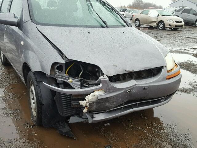 KL1TD566X6B533715 - 2006 CHEVROLET AVEO BASE ვერცხლისფერი ფოტო 9